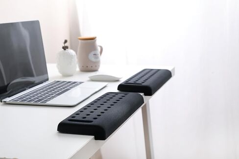 L-Shaped Desk EdgeRest, 2-Piece Set, Plam & Wrist & Forearm & Elbow Comfort Support for Table or Desk Edge, Non-Slip, Memory Foam Padding, Ergonomic Design, Separate Design in Saudi Arabia