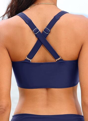 Bikini Tops for Women - Large Bust Swimsuit Top Only Knot Twist Full Coverage Bathing Suit 2025 in Saudi Arabia