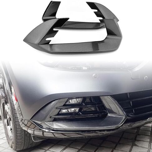 2PCS ABS Carbon Fiber Car Front Fog Light Lamp Covers Trim Compatible with Kia Sportage 2023 2024 2025 2026 Accessories in Saudi Arabia