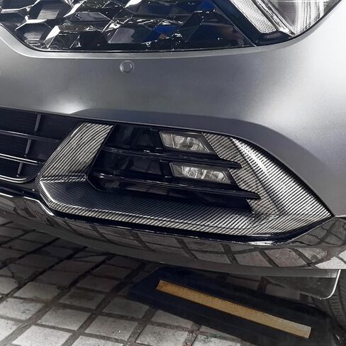 2PCS ABS Carbon Fiber Car Front Fog Light Lamp Covers Trim Compatible with Kia Sportage 2023 2024 2025 2026 Accessories in Saudi Arabia