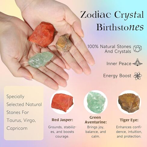 هدايا عيد ميلاد زودياك للنساء ، شموع معطرة لافندر للنساء ، شموع الصويا مع بلورات شفاء الحجارة ، سلة هدايا التنجيم الروحية (نيران ، ليو ، القوس) in Kuwait