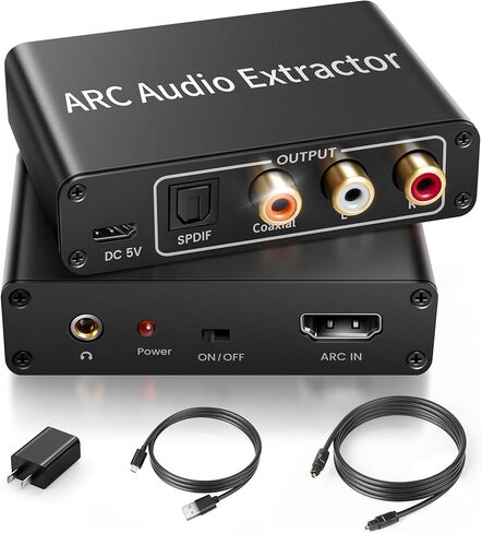 avedio links 4K HDMI Audio Extractor Splitter, 1080P HDMI to HDMI Audio Converter + Optical Toslink SPDIF + L/R Stereo Analog Audio, HDMI Audio Adapter for Fire Stick, Blu-Ray Player (4K 30Hz Purple) in Saudi Arabia