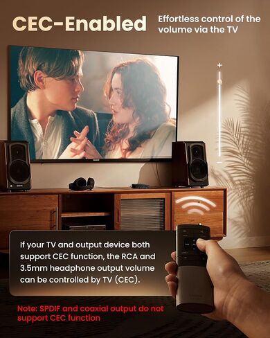avedio links 4K HDMI Audio Extractor Splitter, 1080P HDMI to HDMI Audio Converter + Optical Toslink SPDIF + L/R Stereo Analog Audio, HDMI Audio Adapter for Fire Stick, Blu-Ray Player (4K 30Hz Purple) in Saudi Arabia