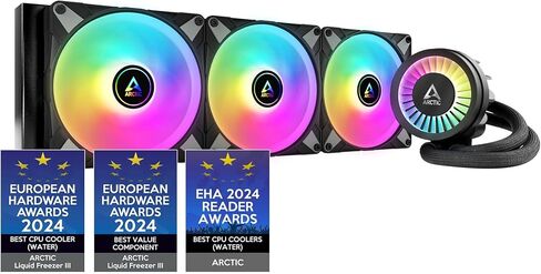 الفريزر السائل القطب الشمالي III 420 A -RGB - CPU AIO مبرد المياه ، كمبيوتر تبريد المياه ، Intel & AMD ، مضخة فعالة تسيطر عليها PWM ، المروحة: 200-1900 دورة في الدقيقة ، LGA1851 و LGA1700 إطار الاتصال - أبيض in Saudi Arabia