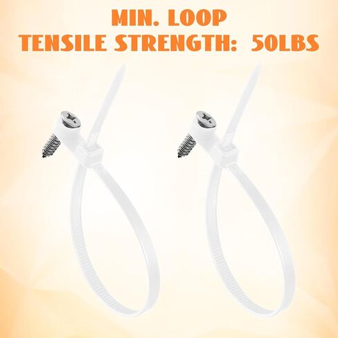 روابط سوداء سوداء مع ثقب المسمار 100 pcs شاقتها نايلون سلك العلاقات القابلة للتركيب كابل الرأس in Kuwait