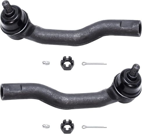 Detroit Axle - Front Outer Tie Rods for 2007-2014 Ford Edge, 2007-2015 Lincoln MKX, 2 Outer Tie Rod End Links 2008 2009 2010 2011 2012 2013 Replacement in Saudi Arabia