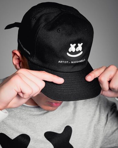 Marshmello - Mello Core Strapback, Five Panel, Adjustable Strap, Smile in Saudi Arabia