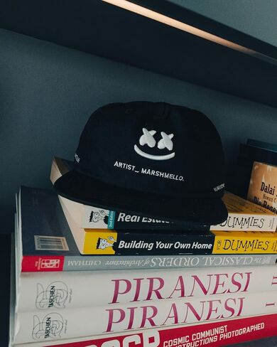 Marshmello - Mello Core Strapback, Five Panel, Adjustable Strap, Smile in Saudi Arabia