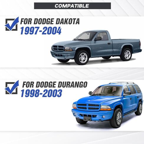 for Dakota & Durango Front Bumper Compatible with 1997 1998 1999 2000 2001 2002 2003 2004 Dodge Dakota & 1998-2003 Durango w/LED Lights, Winch Plate, Sensor Holes, License Plate Frame & D-rings in Kuwait