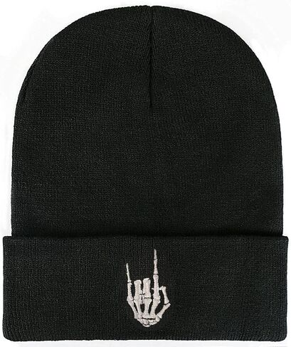 قبعة القمر للرجال للنساء قبعة الشتاء المطرزة قبعة المماطلة المتماسكة قبعة الجمجمة in Kuwait