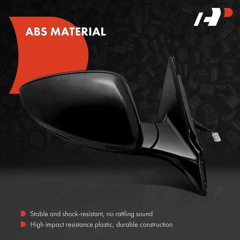 A-Premium Passenger Side Power Door Mirror - Compatible with Honda Accord 2023-2024 - Heated Manual Folding Black Outside Rear View Mirror with Turn Signal and Blind Spot Detection in Saudi Arabia