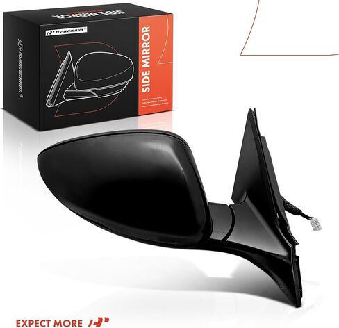 A-Premium Passenger Side Power Door Mirror - Compatible with Honda Accord 2023-2024 - Heated Manual Folding Black Outside Rear View Mirror with Turn Signal and Blind Spot Detection in Saudi Arabia