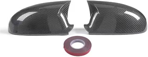 2pcs لـ VW Golf 7 Golf 7.5 MK7 MK7.5 GTI R 2014-2019 Oxor Ox Horn Side Rearview Mirror Cover Sporty Car Auto Outso ABS -Carbon Black in Kuwait