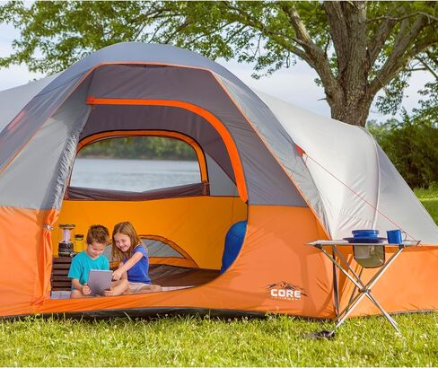 CORE Tent for Family Camping, Hiking and Backpacking | Dome Camp Tents with Included Tent Gear Loft for Outdoor Accessories in Kuwait