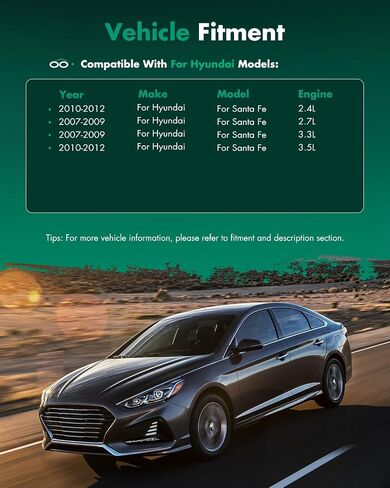SCITOO Side View Mirror Passenger Right Side Fit For 2007-2012 For HYUNDAI SANTA Convex Chrome Replacement Exterior Mirror Glass OE:87621-0W100 in Saudi Arabia