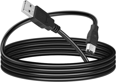 Firewire to USB Adapter Cable 6-Pin IEEE 1394 Male to USB 2.0 Male Converter Cord Firewire 400 1394-a to USB Connector Wire Lead for Connecting 6Pin Firewire Devices to USB Host (Transparent Shell) in Kuwait