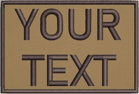 Customizable Text Patch - 2x3 inches - Black in Kuwait