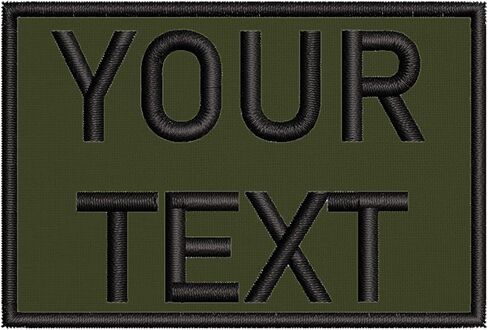 Customizable Text Patch - 2x3 inches - Black in Kuwait
