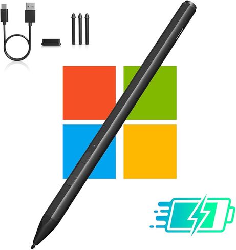 القلم السطح - Microsoft Surface Pro 11/x/9/8/7/6/5/3/3 ، Surface GO 4/3/2/محمول/استوديو/كتاب ، كمبيوتر محمول Microsoft Surface (2024) Windows 11 Copilot+ PC Surface Stylus لـ Surface Pro 11 in Saudi Arabia
