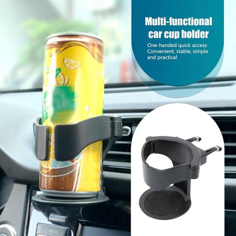 حامل كأس السيارات ، حامل كأس تنفيس السيارة ، وزجاجة كوب من Car Air Vent Coups ، حامل مكيفات الهواء القابل للتعديل ، Universal for Trucks ، SUVs ، إكسسوارات السيارات (أسود) in Saudi Arabia