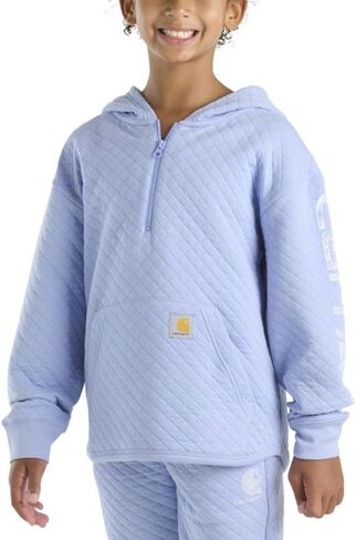 سويت شيرت بقلنسوة من الصوف للفتيات من Carhartt بنصف سحاب وغطاء للرأس in Kuwait