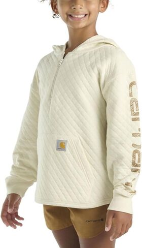 سويت شيرت بقلنسوة من الصوف للفتيات من Carhartt بنصف سحاب وغطاء للرأس in Kuwait