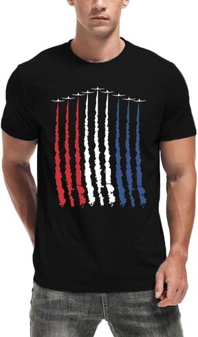 Mens American Flag Shirt USA Air Force Tshirts Patriotic 4th of July T-Shirt Memorial Day Tee Tops in Kuwait