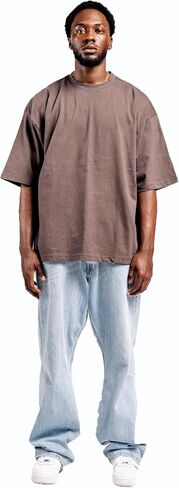 Blank Knights Heavyweight Cotton T Shirts for Men - Crew Neck Short Sleeve Tees - Soft and Durable Mens T-Shirts in Saudi Arabia