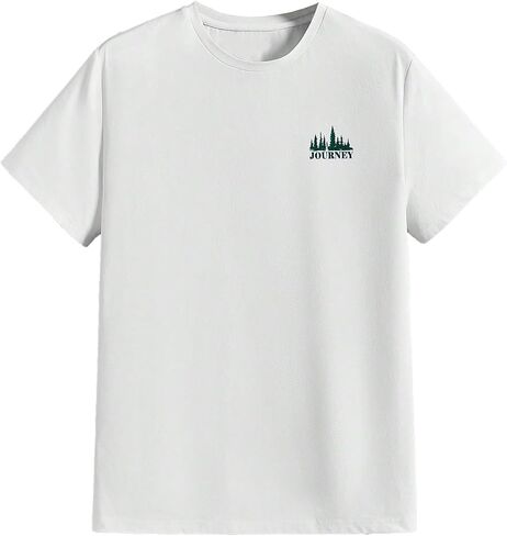 Sweatyrocks Men Graphic Tirt Crewneck قصيرة الأكمام فضفاضة قمم الإنطلاق غير الرسمية in Saudi Arabia