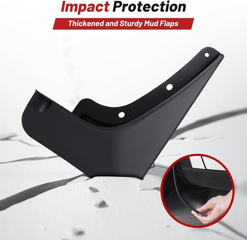 All-Weather Mud Flaps Splash Guards for Toyota Tundra 2025 2024 2023 2022 Accessories,No-Drill Mudguards 4PCS Front&Rear Mudflaps Set with Hardware(Not fits SR Models) in Kuwait