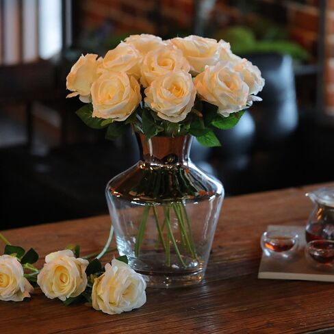 1Pc White Artificial Silk Roses Long Single Stem Artificial Roses for Home Decor Table Centerpiece Arrangement Valentine's Day Gift (19.68in Tall) (White) in Saudi Arabia