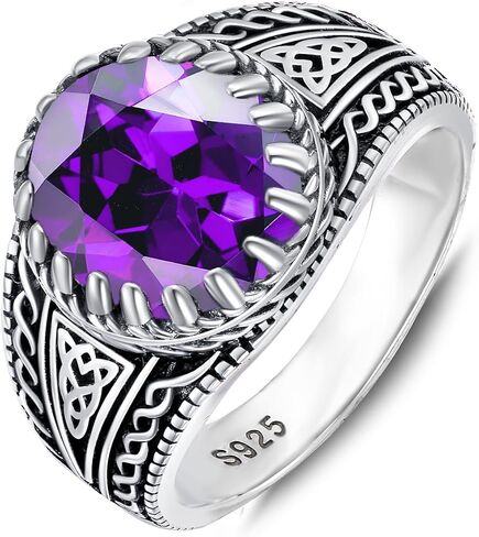 925 Sterling Silver Real Turquoise Ring for Men 12x10 mm Genuine Native American Rings Vintage Jewelry for Man in Saudi Arabia