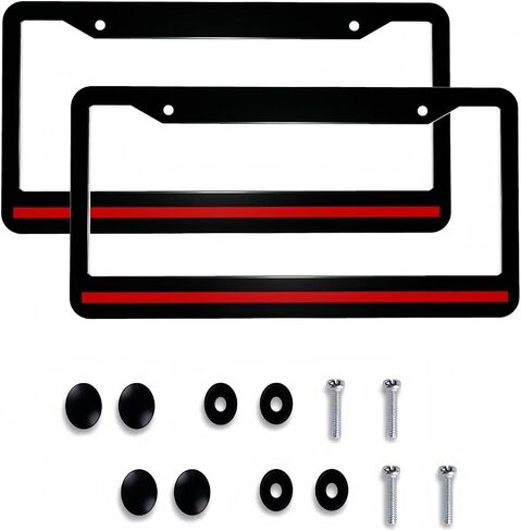 British United Kingdom Flag License Plate Frame - 2 Pack Personalized Union Jack License Plate Holder Aluminum Metal Car Tag Cover with 4 Holes Decoration for US Vehicle Standard for Women Men in Saudi Arabia