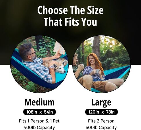 Vigel Camping Hammock - XL Double Hammock 500 Lb Capacity - Nylon Hammock - Durable Hammock - Portable Tree Hammock - Hammocks for Outside - Camping Accessories for Outdoor, Travel, Hiking in Saudi Arabia