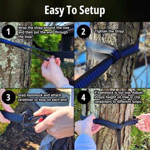 Vigel Camping Hammock - XL Double Hammock 500 Lb Capacity - Nylon Hammock - Durable Hammock - Portable Tree Hammock - Hammocks for Outside - Camping Accessories for Outdoor, Travel, Hiking in Saudi Arabia