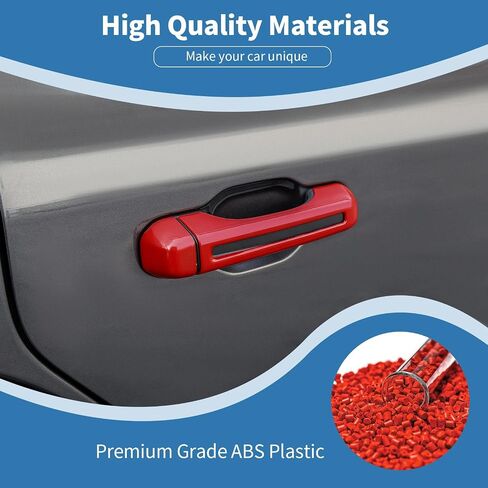for Jeep JL Tailgate Door Handle Cover Trim Fit for Jeep Wrangler JL JLU 2018 up 2DR Yellow Exterior Accessories 3pcs in Saudi Arabia