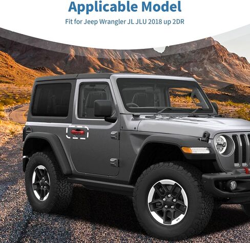 for Jeep JL Tailgate Door Handle Cover Trim Fit for Jeep Wrangler JL JLU 2018 up 2DR Yellow Exterior Accessories 3pcs in Saudi Arabia