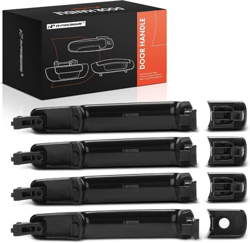 A-Premium Outside Exterior Door Handles Compatible with Nissan Rogue 2008-2013, Rogue Select 2014-2015, Black, 4-PC Set, Front and Rear Driver and Passenger Side in Saudi Arabia