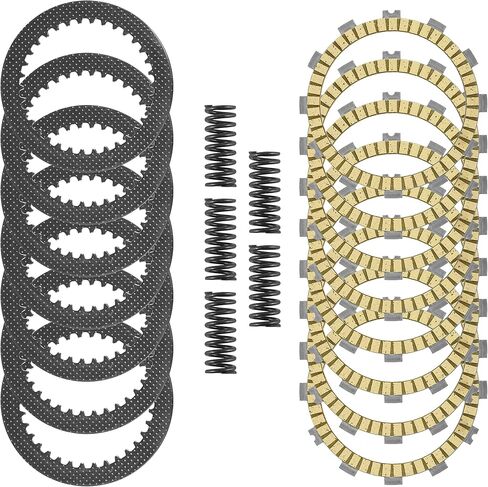 Caltric Clutch Friction Steel Plates and Spring Kit Compatible with Kawasaki KX250F KX252 2008-2020 in Saudi Arabia