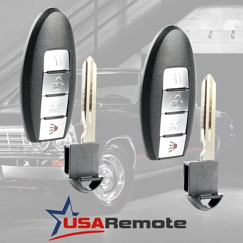 مفتاح ذكي FOB FOB الإدخال عن بعد يناسب 2013-2015 NISSAN Altima / 2014-2016 Infiniti QX60 / 2013 Infiniti JX35 (KR5S180144014) ، مجموعة من 2 in Saudi Arabia