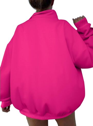 Avanova Women Quarter Half Zip Pullover Oversized Tunic Sweatshirt Long Sleeve Shirt in Saudi Arabia