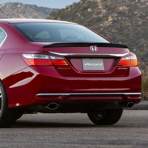 W-Power Duckbill Rear Trunk Spoiler Wing Compatible with 2013-2017 Honda Accord Sedan 2014 2015 2016 (Carbon Look) in Saudi Arabia