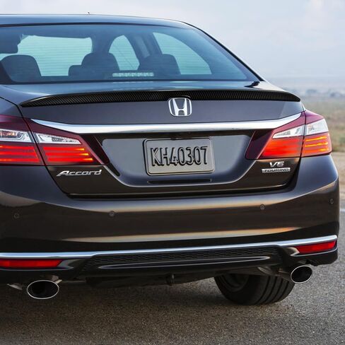 W-Power Duckbill Rear Trunk Spoiler Wing Compatible with 2013-2017 Honda Accord Sedan 2014 2015 2016 (Carbon Look) in Saudi Arabia