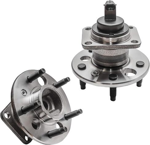 Detroit Axle - Rear 2pc Wheel Bearing Hubs for Chevrolet Malibu Buick Lesabre Lucerne Cadillac DTS DeVille Allante Oldsmobile Aurora Pontiac Grand Am, 2 Wheel Bearing & Hubs Assembly Replacement in Saudi Arabia