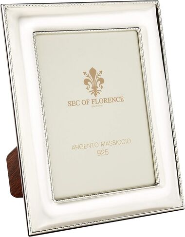 6"x4" in Hallmarked Solid Sterling Silver 925 Photo Picture Frame with Mahogany Wood Back 7185/10x15 in Saudi Arabia