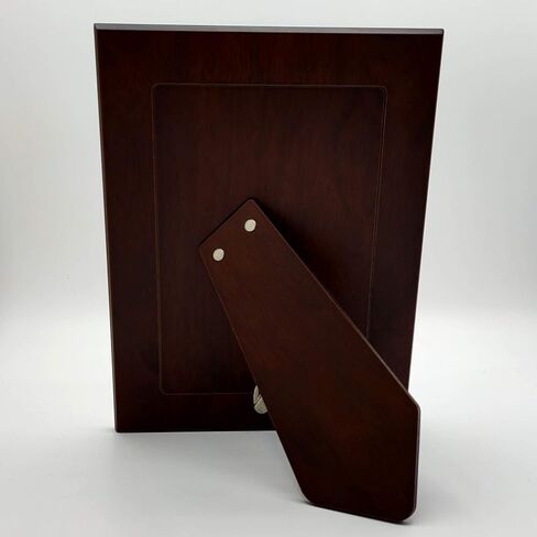 6"x4" in Hallmarked Solid Sterling Silver 925 Photo Picture Frame with Mahogany Wood Back 7185/10x15 in Saudi Arabia