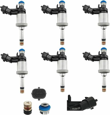 6 pcs Truly Fuel Injector Replacement For Chevrolet Camaro Traverse GMC Acadia 3.6 12638530 in Saudi Arabia