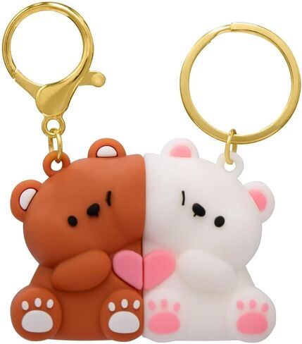 Couple Keychain, Cute Couple Keychain Gift for Him Her Boyfriend Girlfriend or Best Friend on Valentines Anniversary Wedding Birthday Thanksgiving Christmas in Saudi Arabia