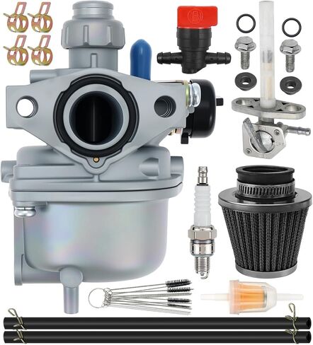 Carbman XR70 CRF70 Carburetor Compatible with Honda XR70R 1997-2003 for CRF70 XR70 1997-2005 for CRF70F 2004-2012 Replace 16100-GCF-672 Carb With Air Filter & Fuel Valve Petcock in Saudi Arabia