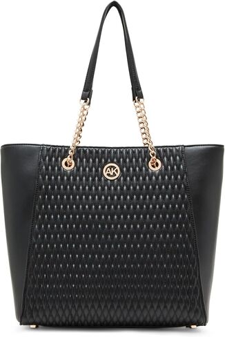 Anne Klein Medium Ruched Tote with Chain Straps in Saudi Arabia